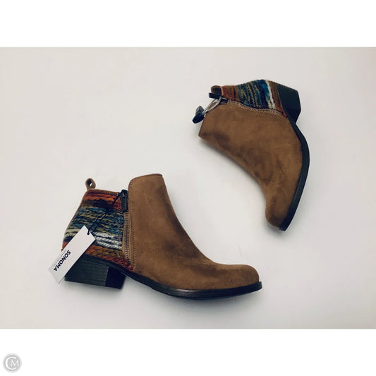Boots Ankle Flats By Sonoma In Brown, Size: 8