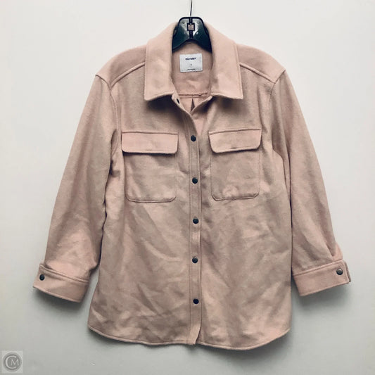Jacket Shirt By Old Navy In Pink, Size: S