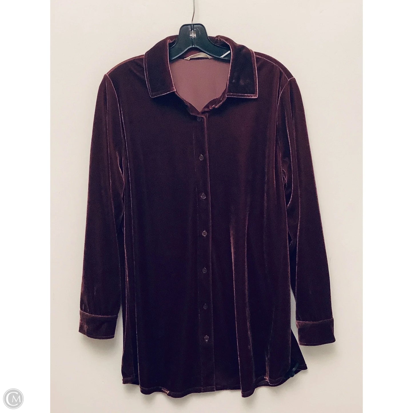 Top Long Sleeve By Soft Surroundings In Red, Size: M