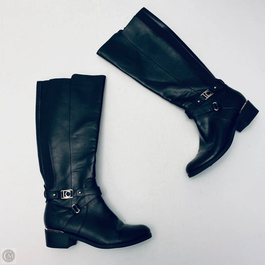 Boots Knee Flats By Liz Claiborne In Black, Size: 6.5