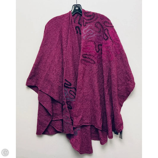 Poncho By Clothes Mentor In Pink, Size: Osfm