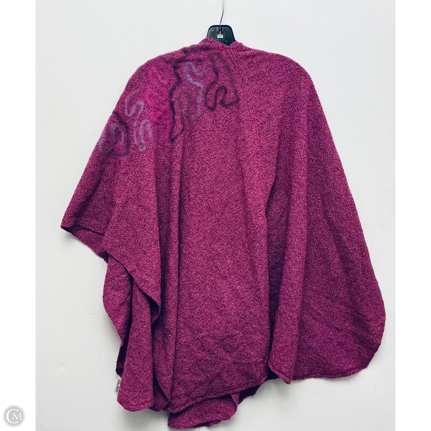 Poncho By Clothes Mentor In Pink, Size: Osfm