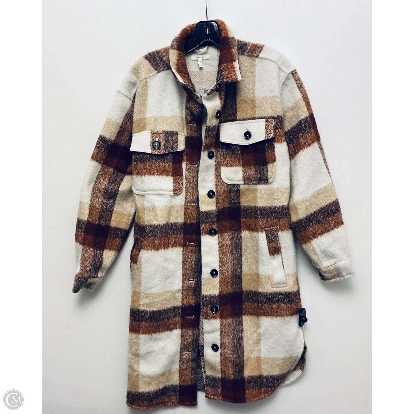Jacket Other By Maurices In Brown & Cream, Size: Xs