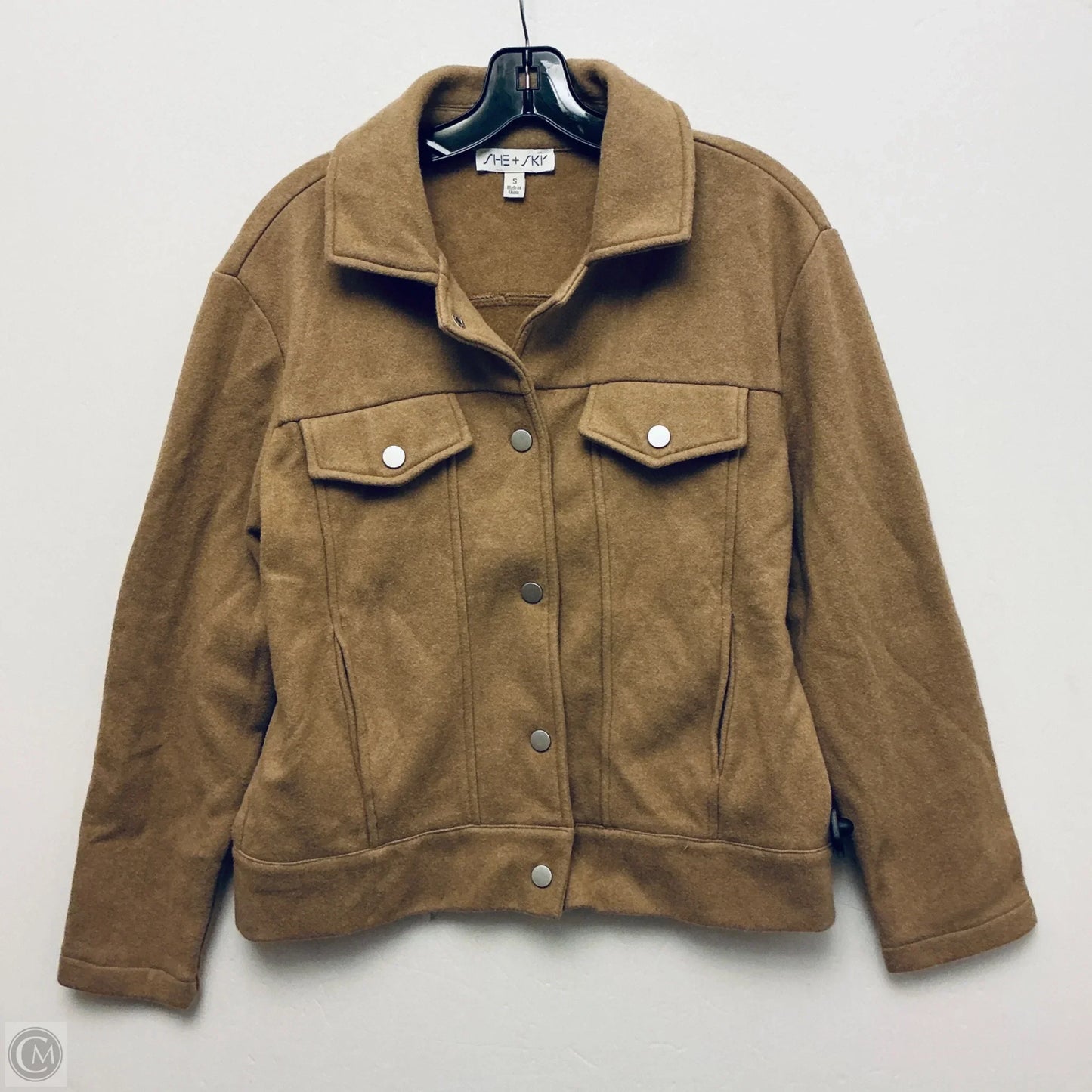 Jacket Fleece By She + Sky In Brown, Size: S