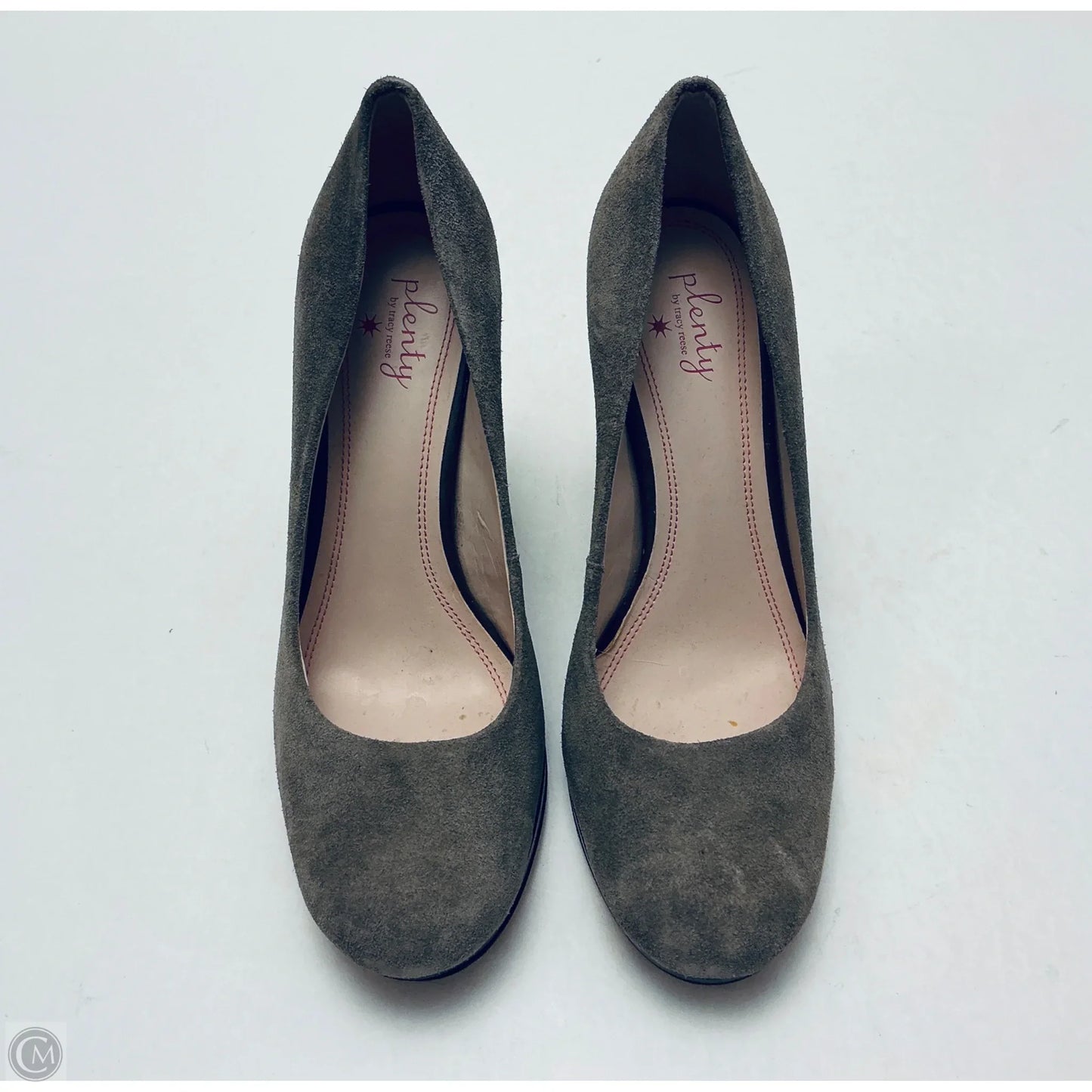 Shoes Heels Block By Clothes Mentor In Grey, Size: 8.5