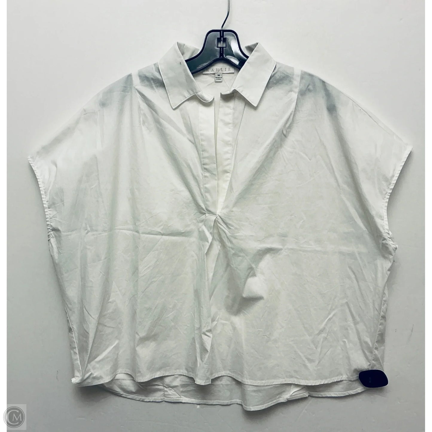Top Short Sleeve By Karlie In White, Size: M