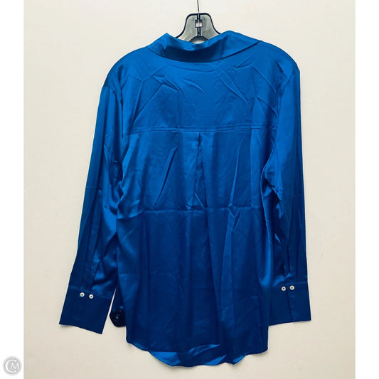 Top Long Sleeve By Geegee In Blue, Size: L
