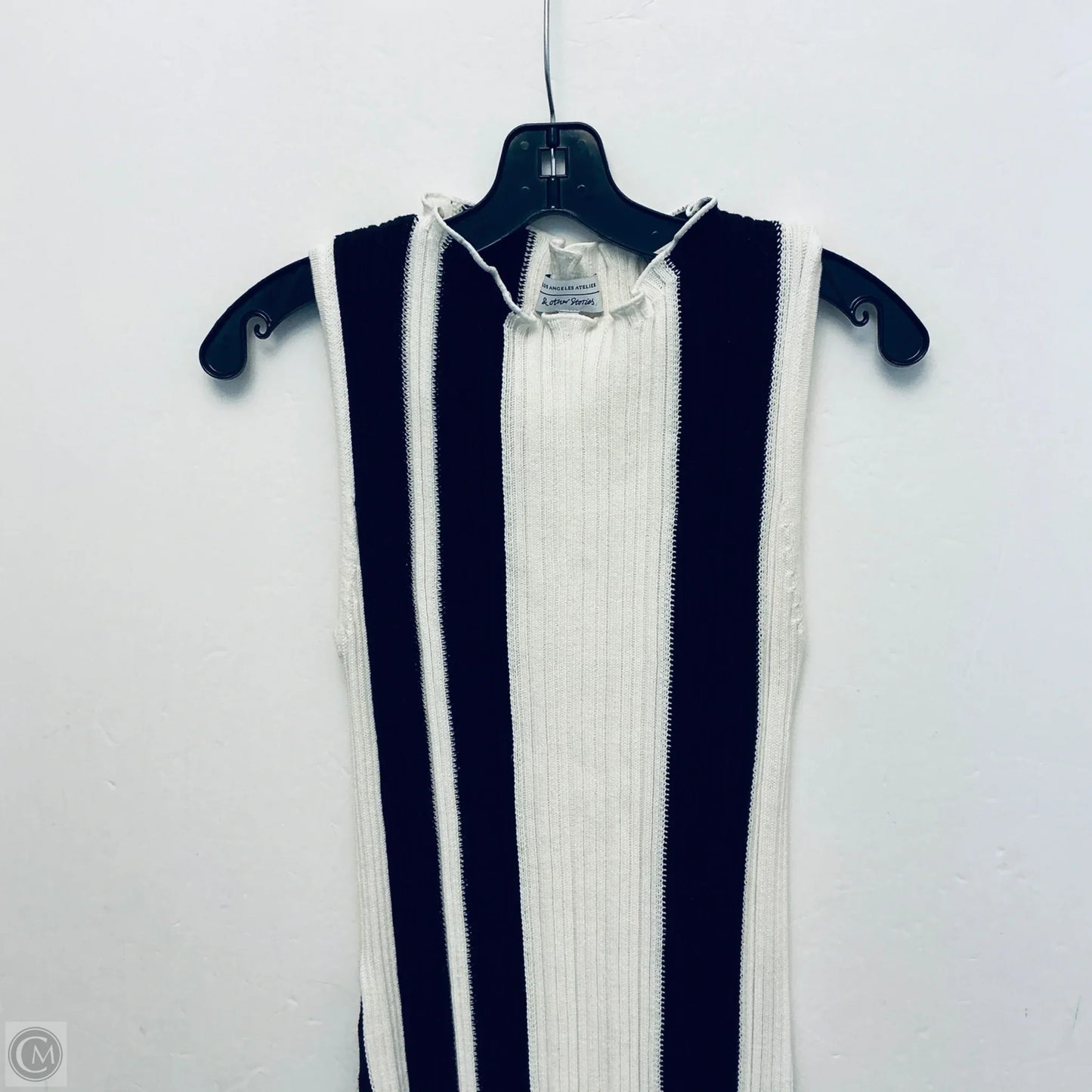 Dress Casual Maxi By Cmc In Striped Pattern, Size: M