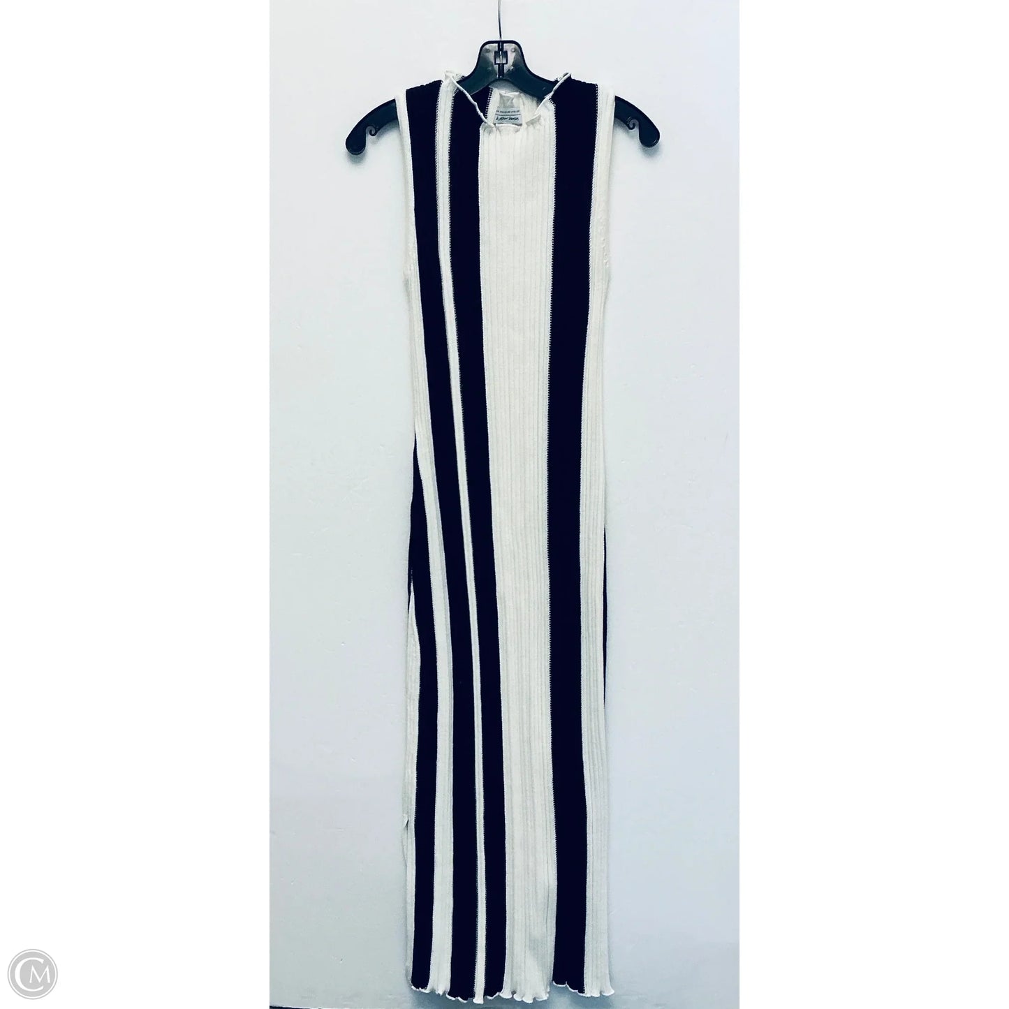 Dress Casual Maxi By Cmc In Striped Pattern, Size: M