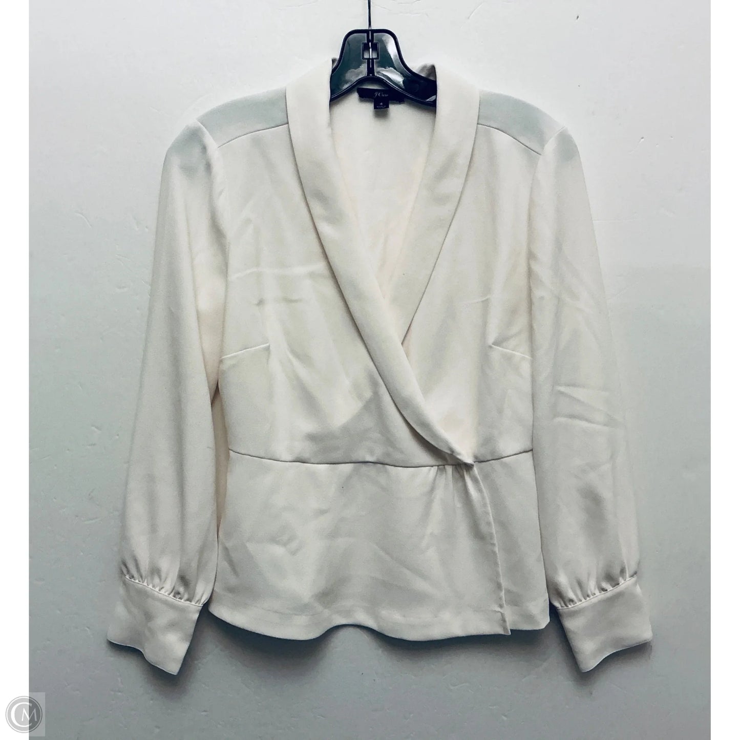 Top Long Sleeve By J. Crew In White, Size: S