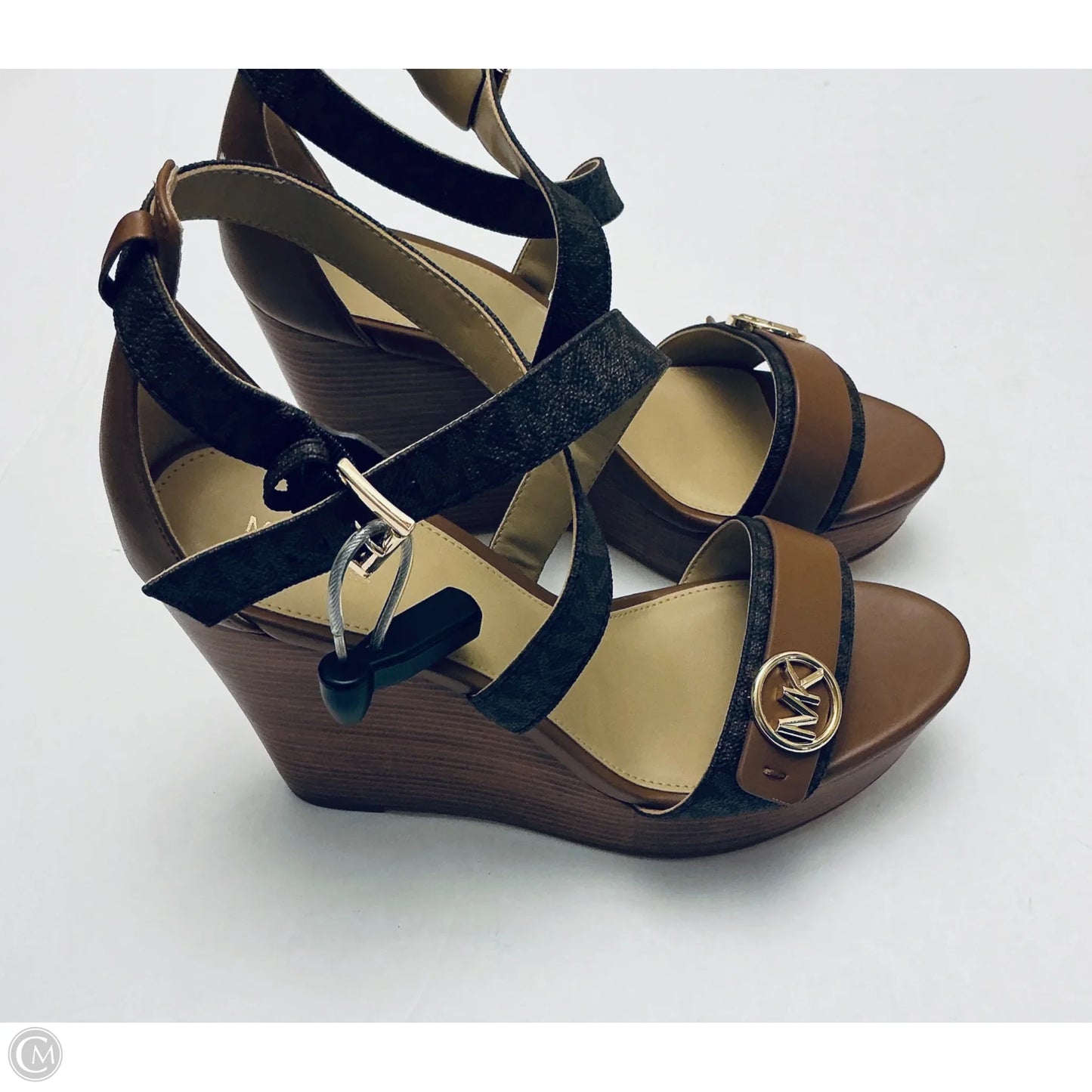 Sandals Designer By Michael Kors In Brown, Size: 9