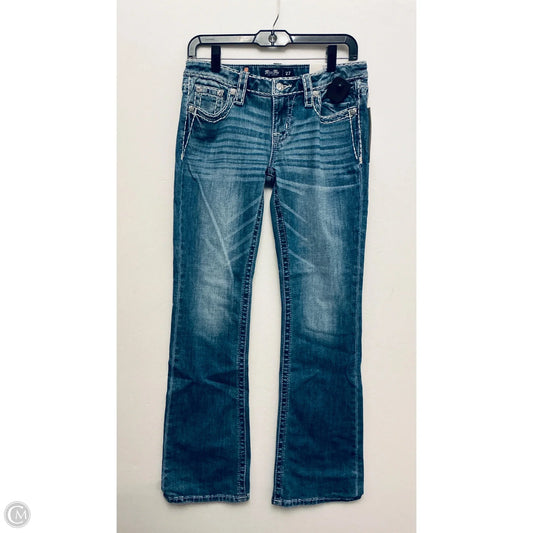 Jeans Boot Cut By Miss Me In Blue Denim, Size: 4
