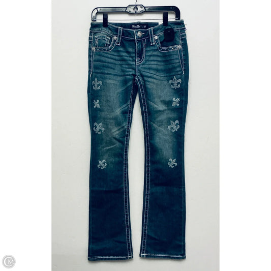 Jeans Boot Cut By Miss Me In Blue Denim, Size: 4