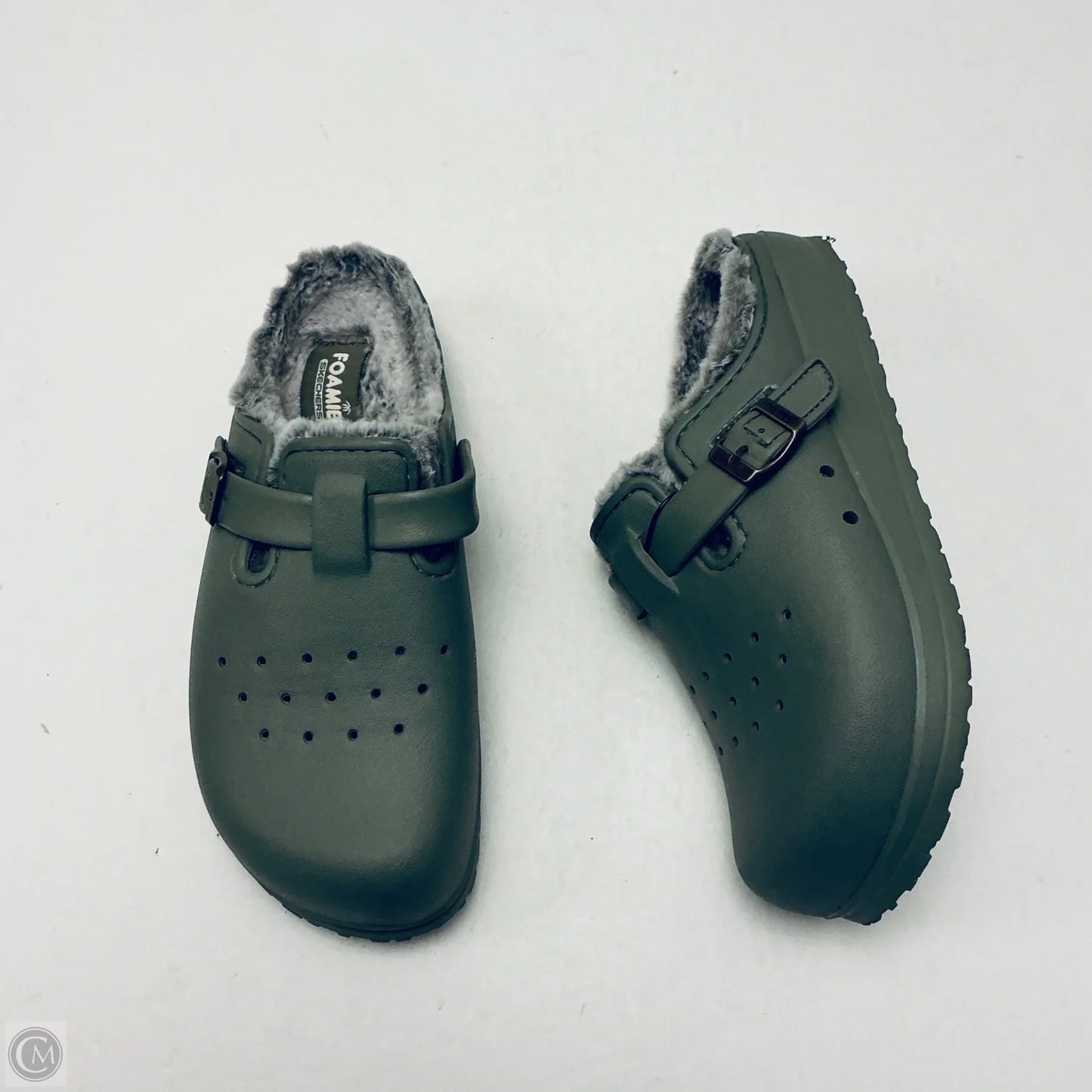 Sandals Flats By Skechers In Green, Size: 10