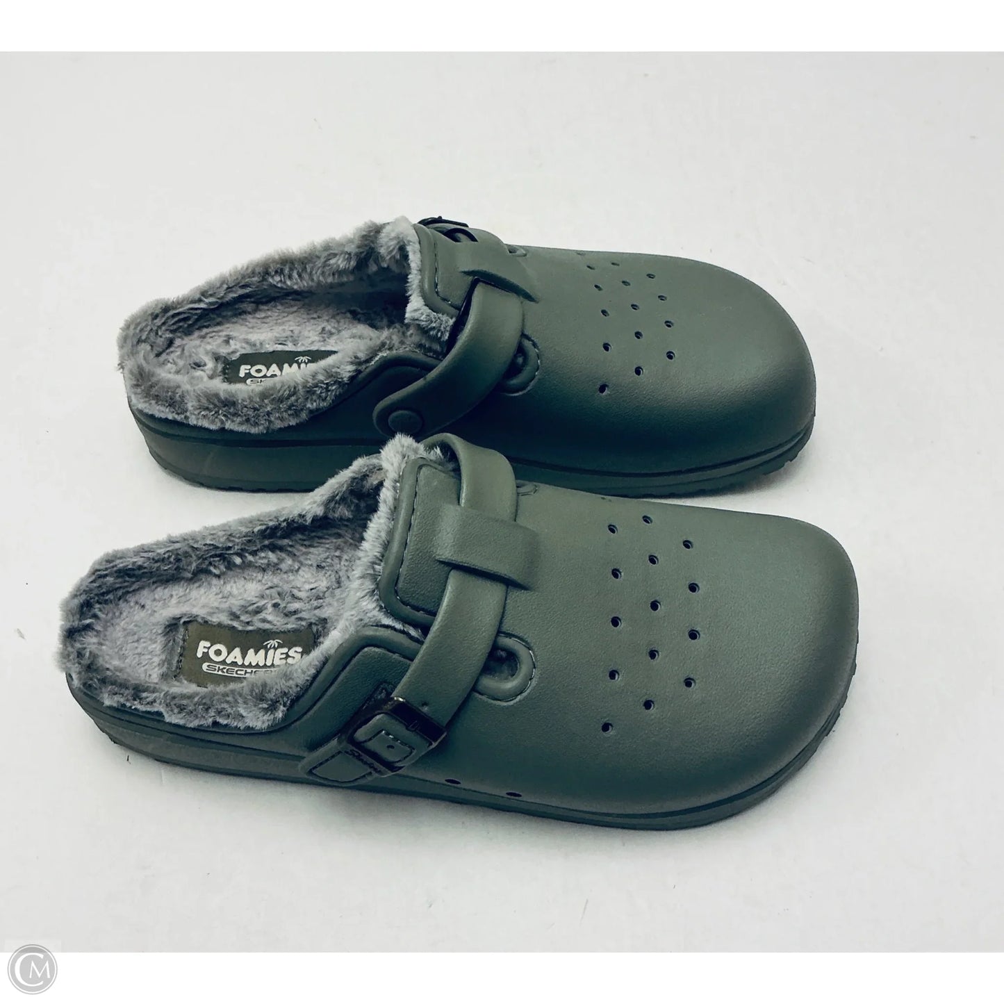 Sandals Flats By Skechers In Green, Size: 10