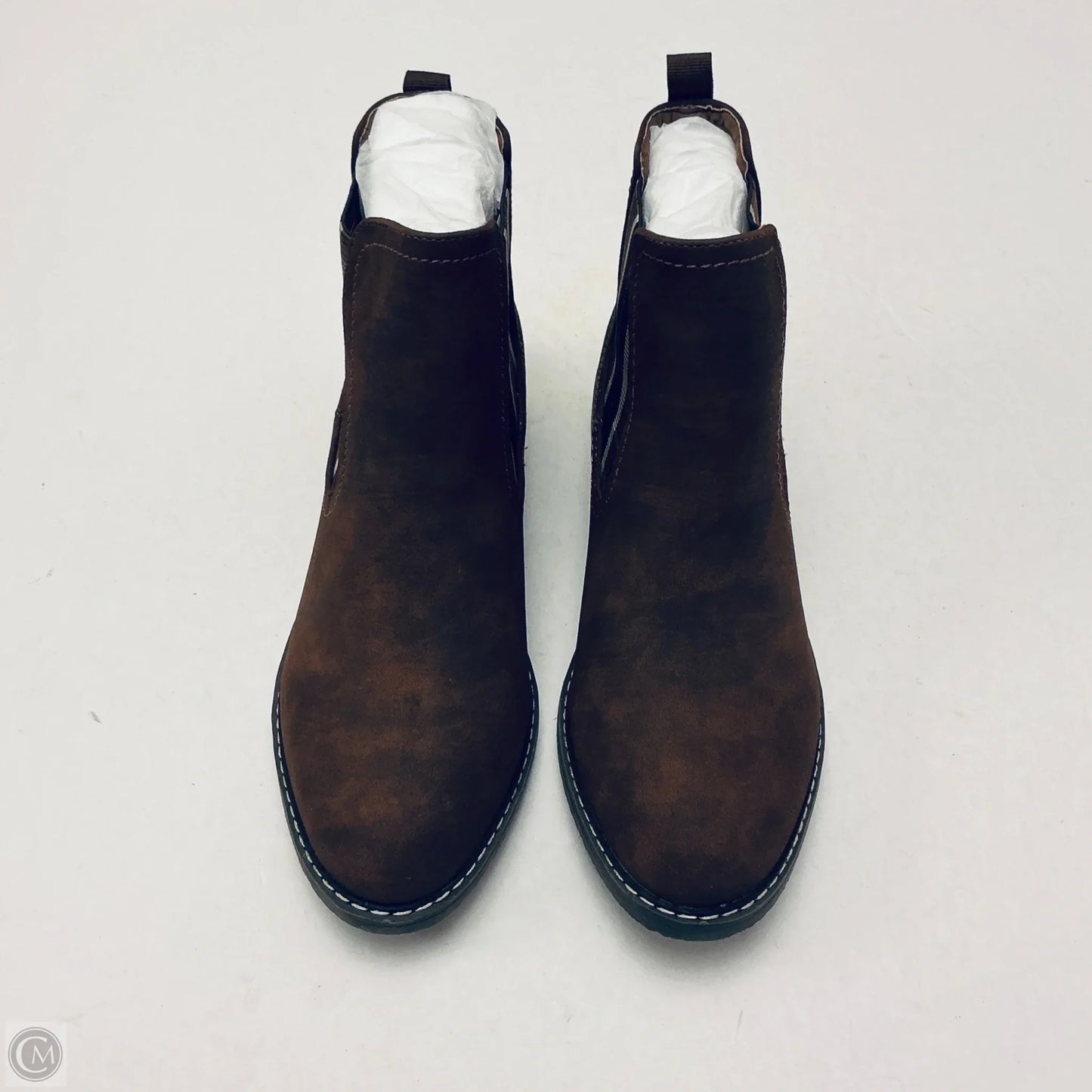 Boots Ankle Flats By Corkys In Brown, Size: 8