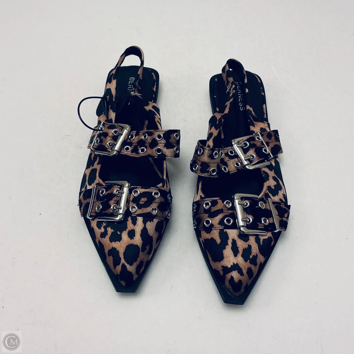 Sandals Flats By Clothes Mentor In Animal Print, Size: 10