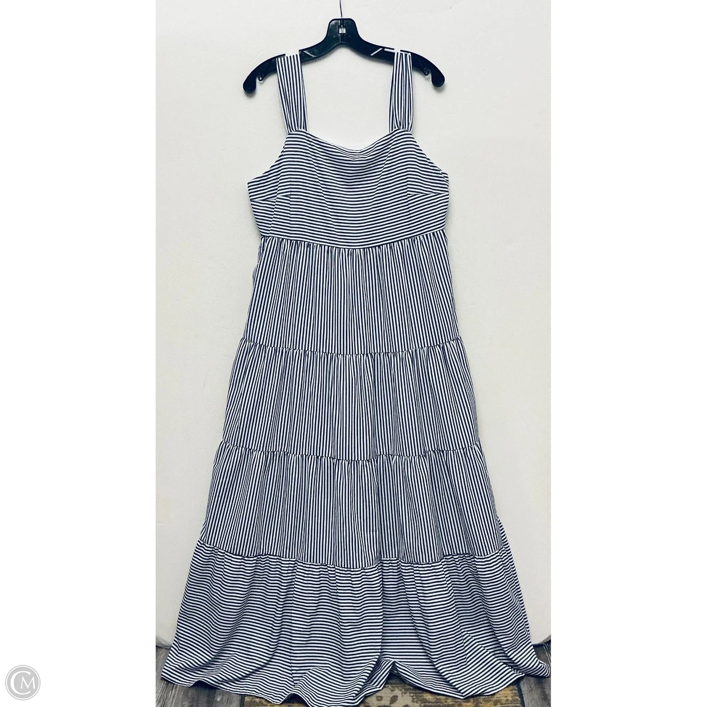 Dress Casual Maxi By Andree By Unit In Striped Pattern, Size: L