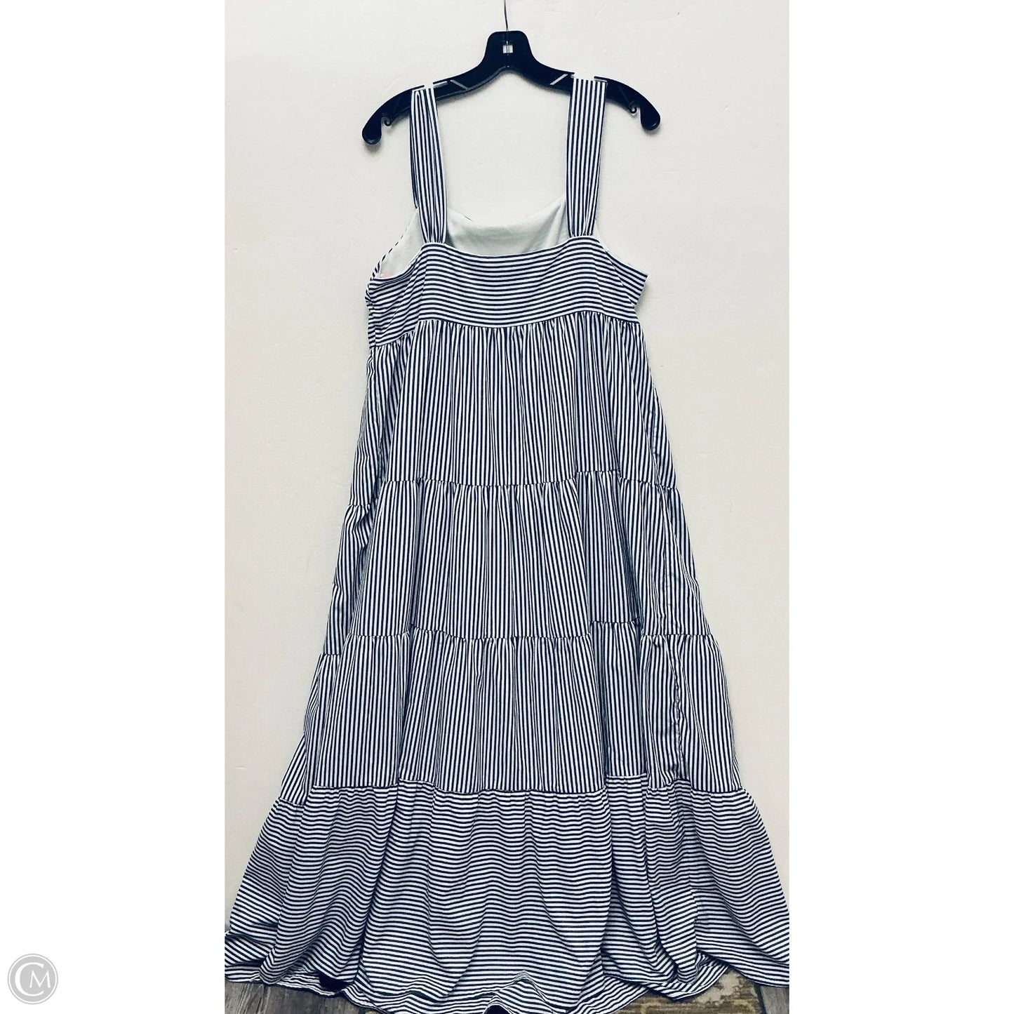 Dress Casual Maxi By Andree By Unit In Striped Pattern, Size: L