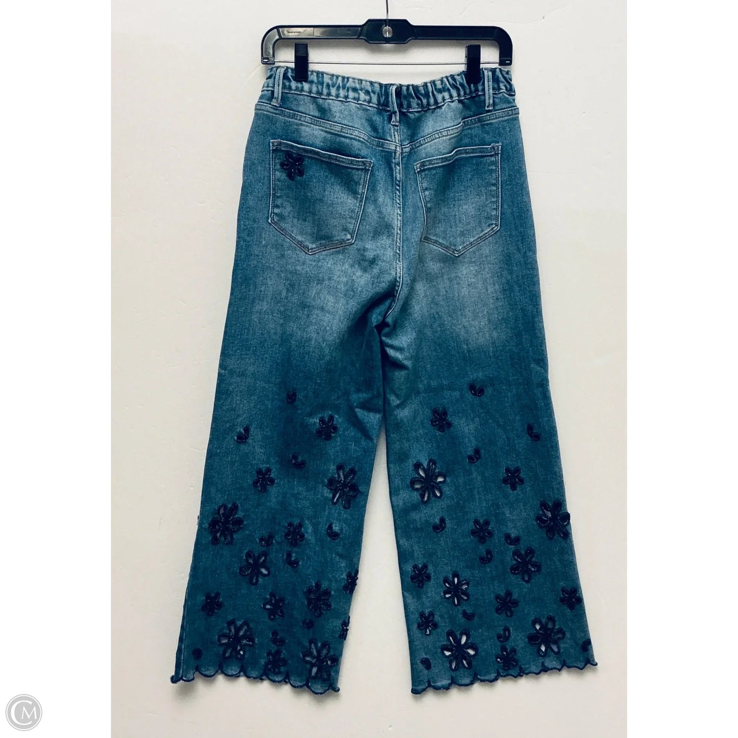 Jeans Wide Leg By Clothes Mentor In Blue Denim, Size: S