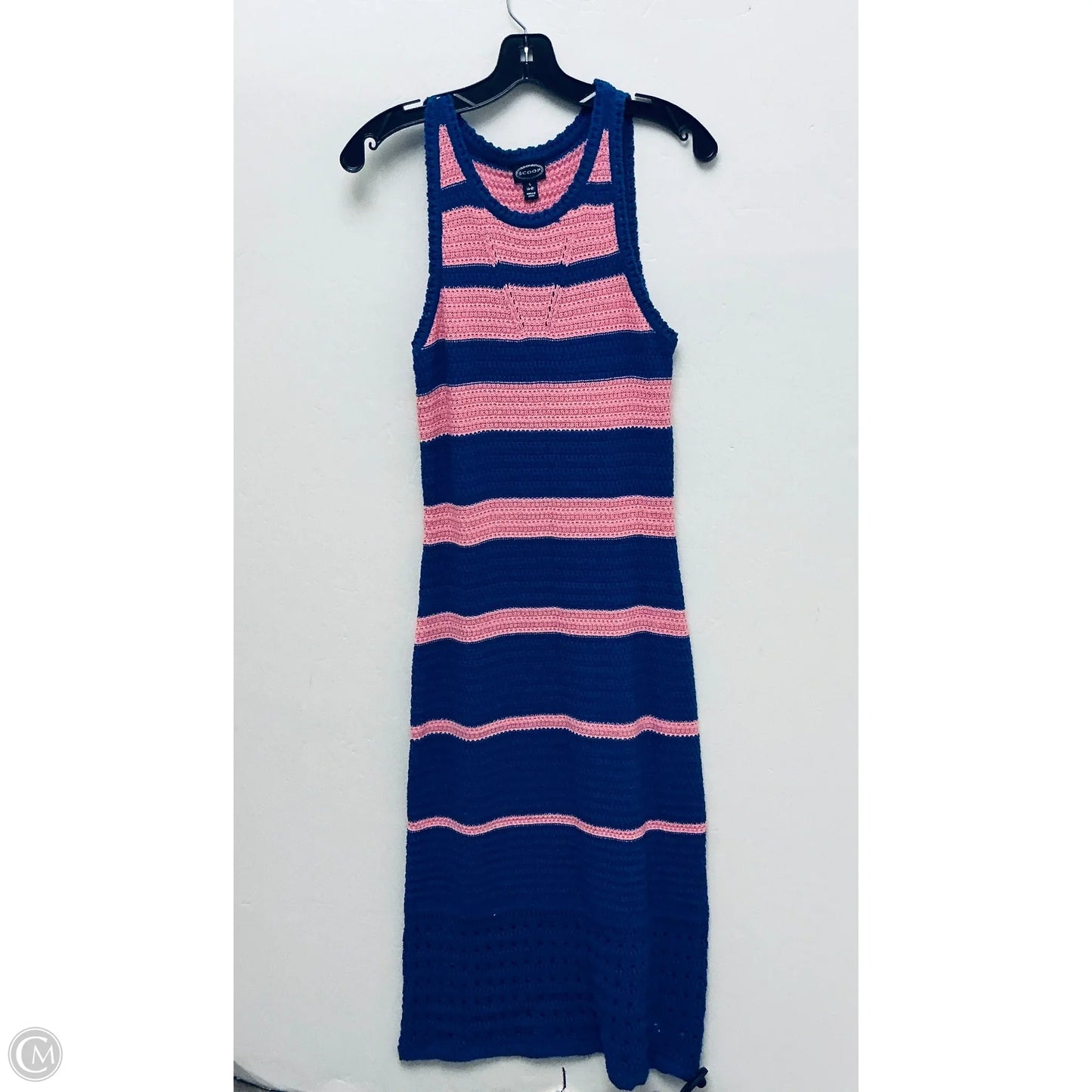 Dress Casual Midi By Scoop In Blue, Size: S