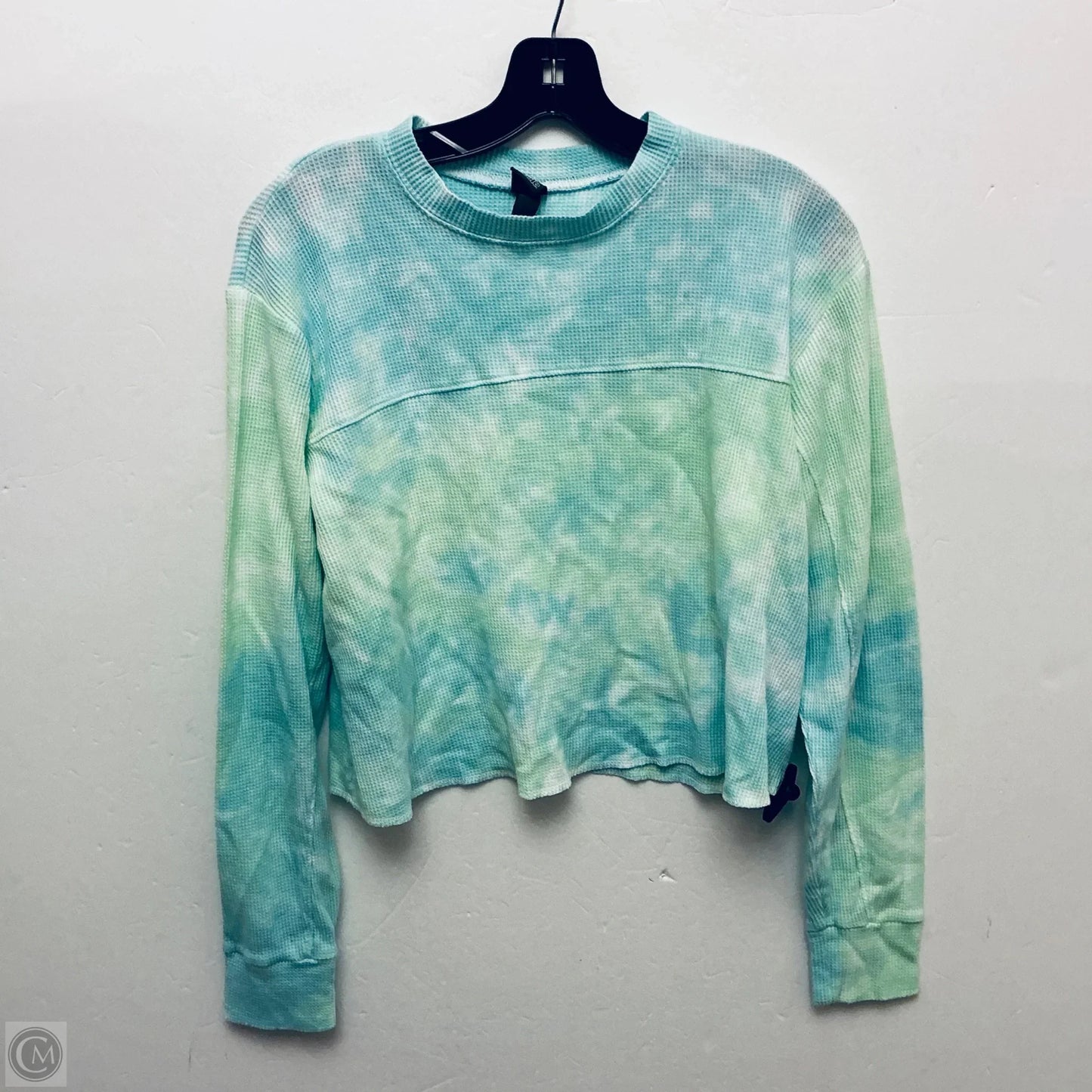 Top Long Sleeve Basic By Wild Fable In Tie Dye Print, Size: S