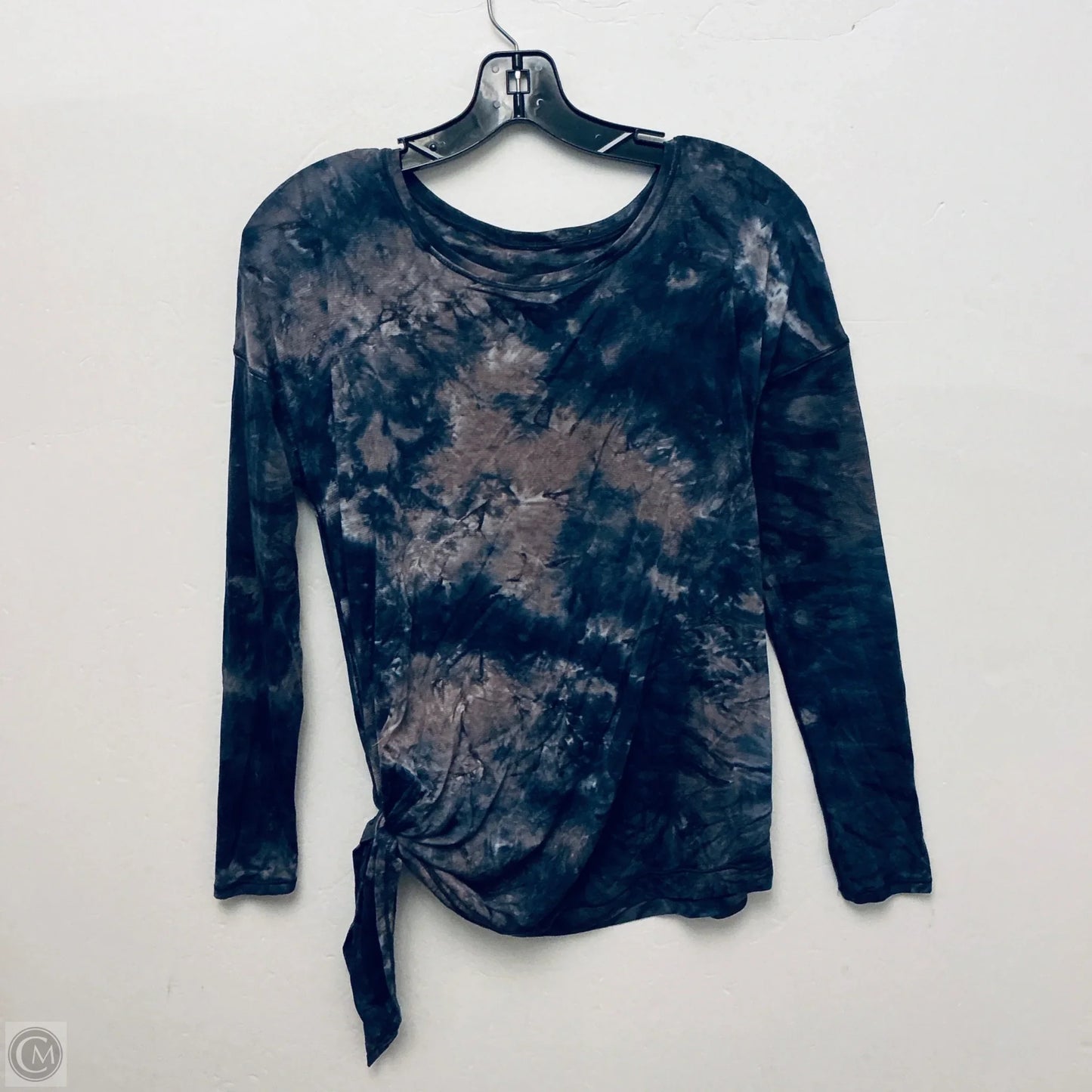 Athletic Top Long Sleeve Crewneck By Lululemon In Tie Dye Print, Size: S
