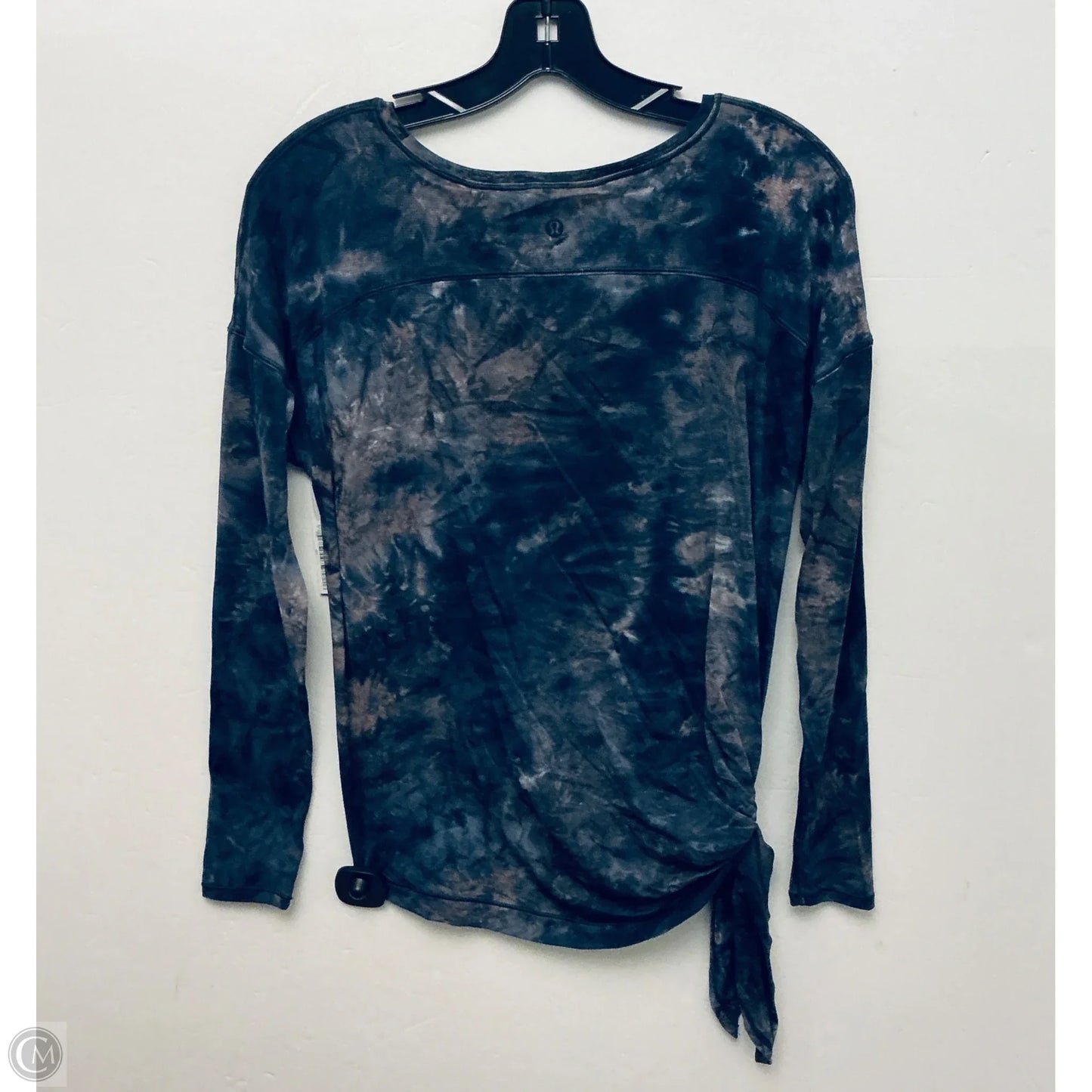 Athletic Top Long Sleeve Crewneck By Lululemon In Tie Dye Print, Size: S