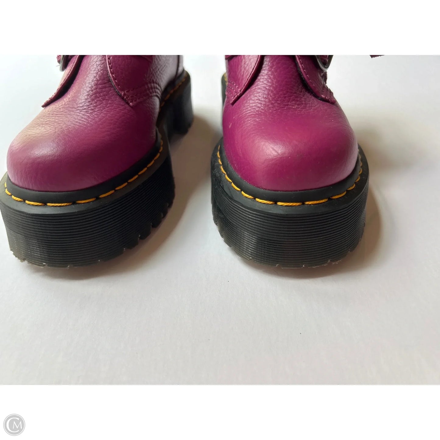 Boots Combat By Dr Martens In Pink & Purple, Size: 7