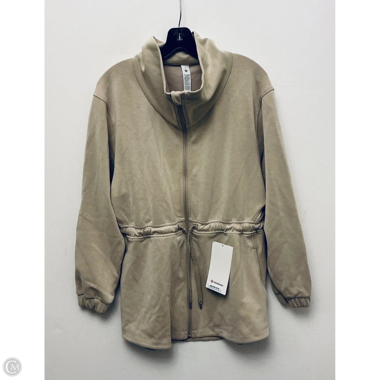 Athletic Jacket By Lululemon In Tan, Size: 10