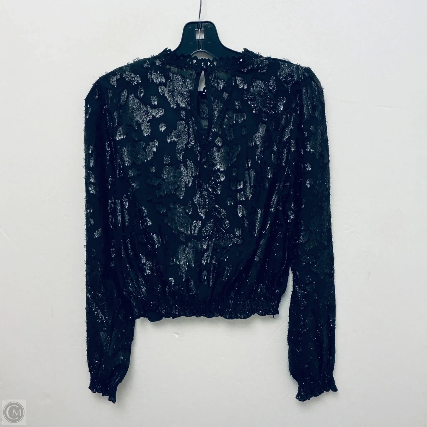 Top Long Sleeve By Peach In Black, Size: L