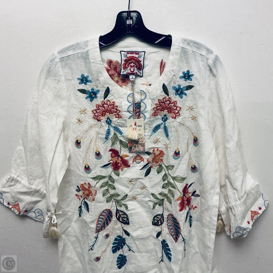Dress Casual Short By Johnny Was In White, Size: M