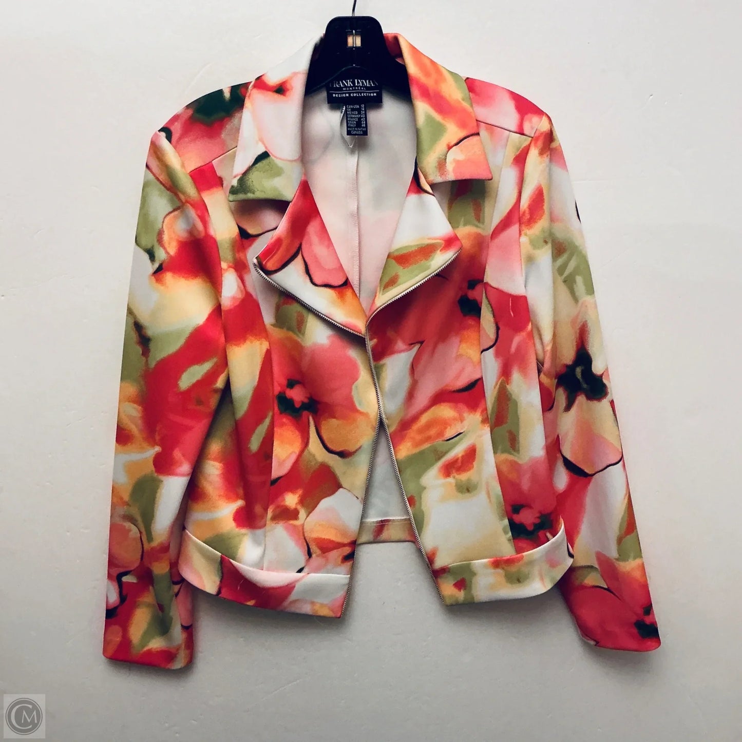 Blazer By Frank Lyman In Floral Print, Size: L