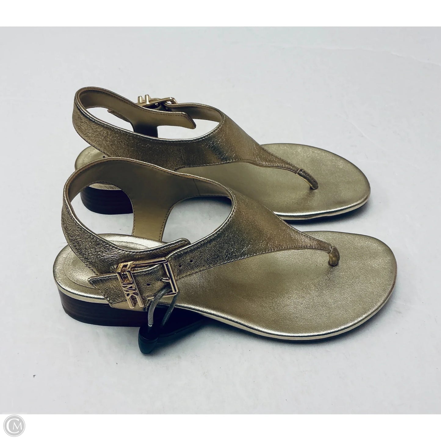 Sandals Designer By Michael Kors In Gold, Size: 6