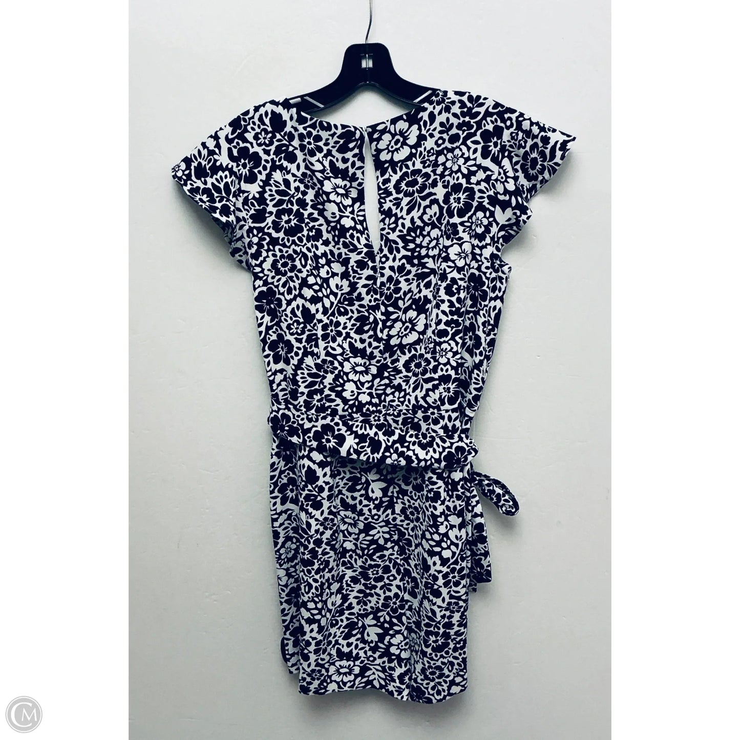 Romper By Ann Taylor In Blue & White, Size: S
