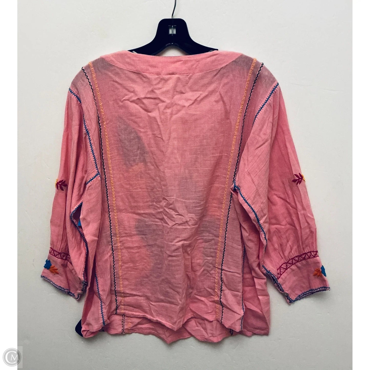 Top Long Sleeve By Sister Mary In Pink, Size: M