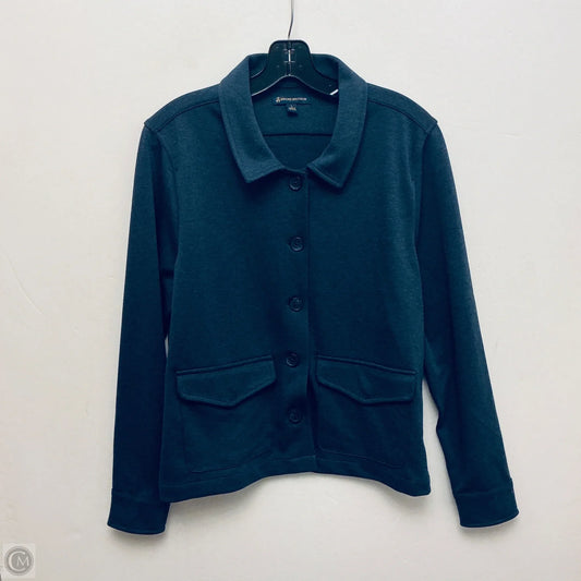 Jacket Shirt By Brooks Brothers In Navy, Size: L