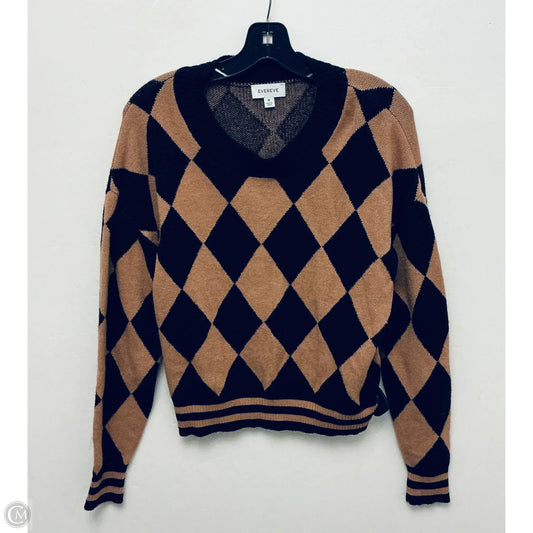 Sweater By Evereve In Black & Brown, Size: M