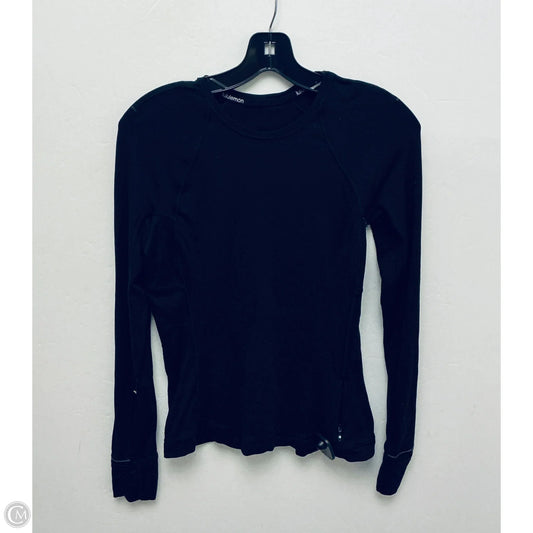Top Long Sleeve By Lululemon In Black, Size: M
