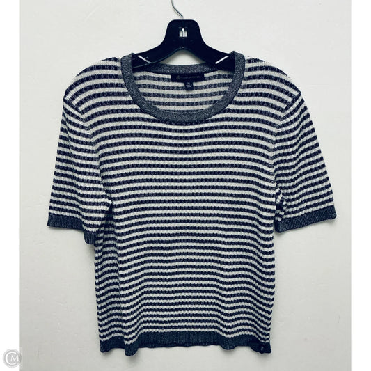 Sweater Short Sleeve By Brooks Brothers In Striped Pattern, Size: Xl