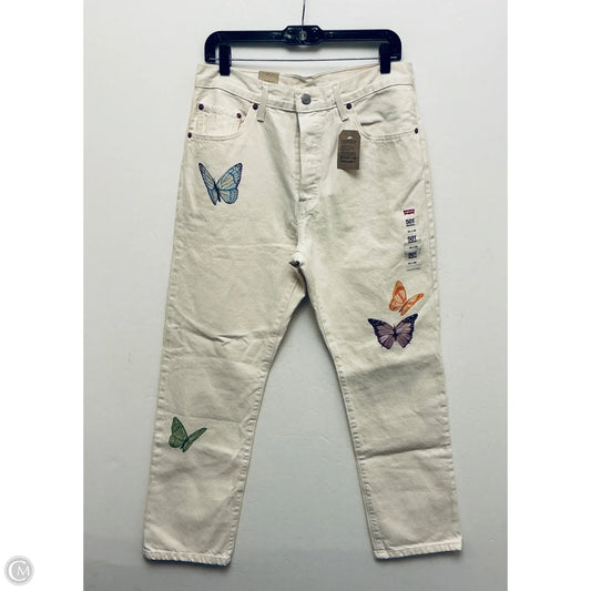Jeans Boyfriend By Levis In Tan, Size: 10