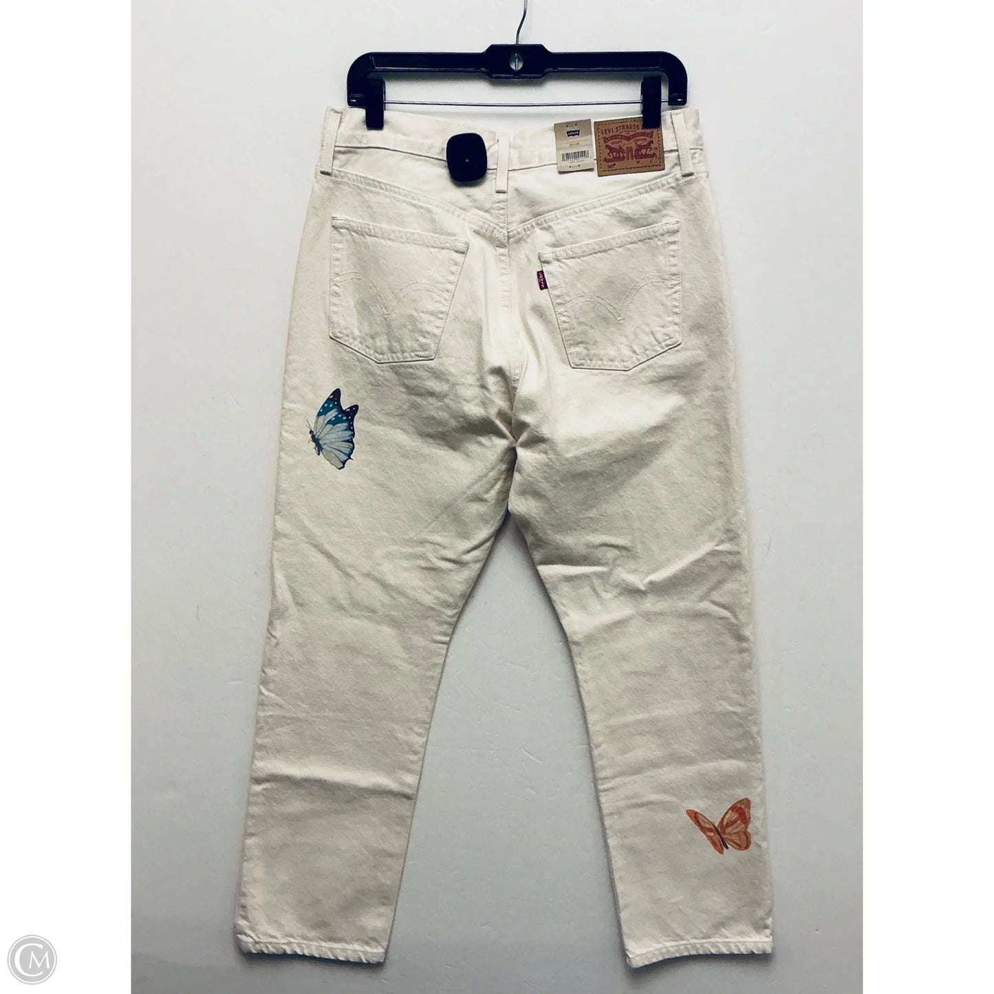 Jeans Boyfriend By Levis In Tan, Size: 10
