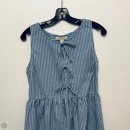 Dress Casual Midi By Monteau In Striped Pattern, Size: Xs