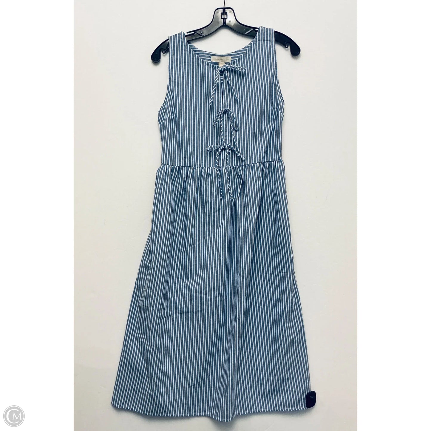 Dress Casual Midi By Monteau In Striped Pattern, Size: Xs