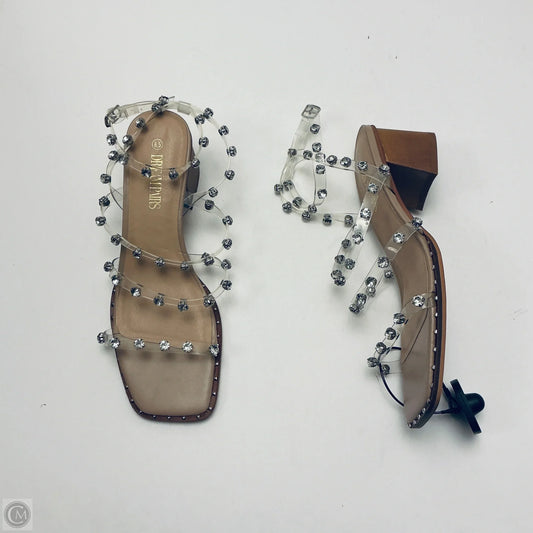 Shoes Heels Block By Dream Pairs In Clear, Size: 8.5
