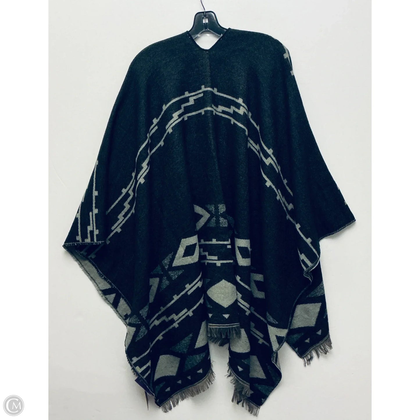 Shawl By Clothes Mentor In Grey, Size: Osfm