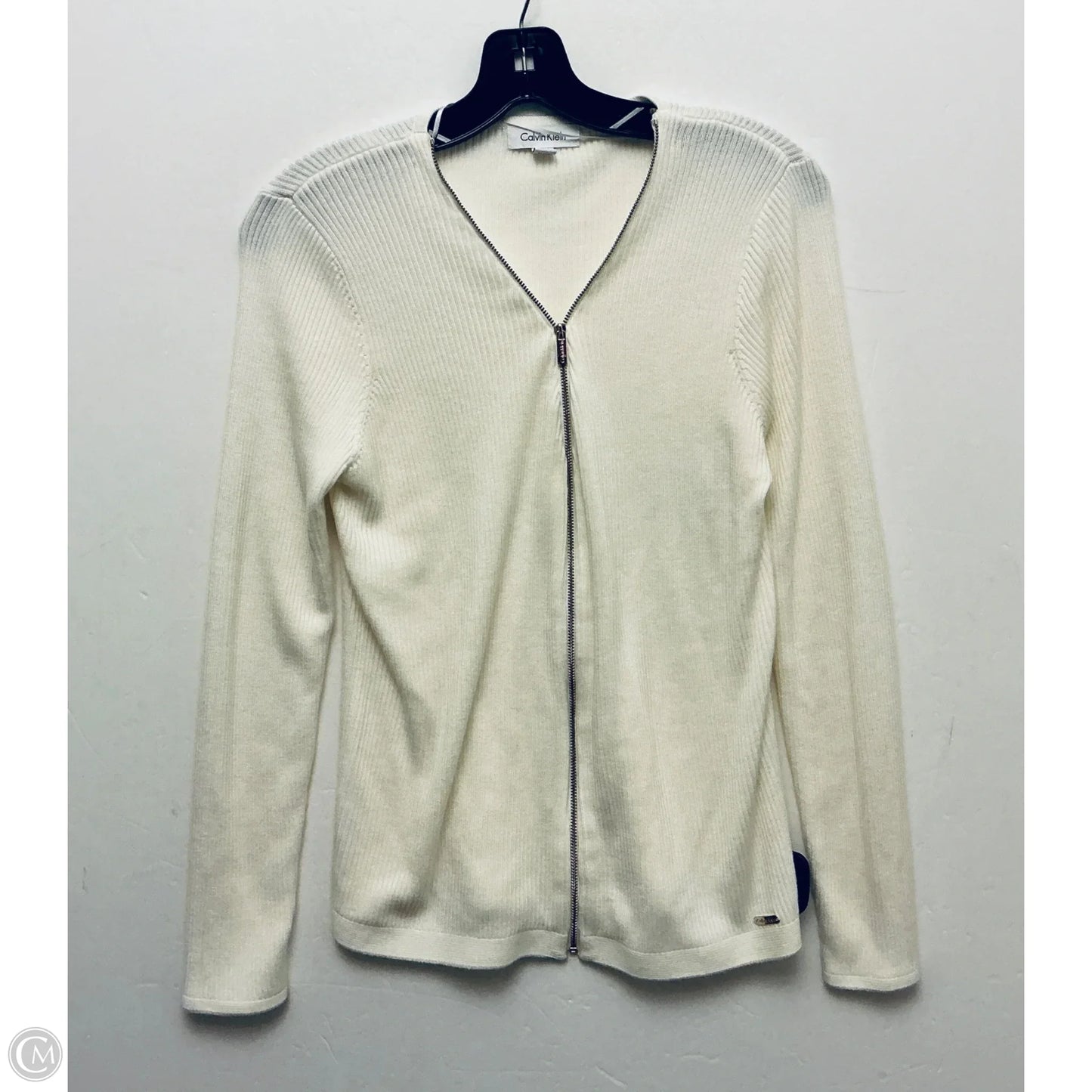 Sweater By Calvin Klein In Cream, Size: Mp