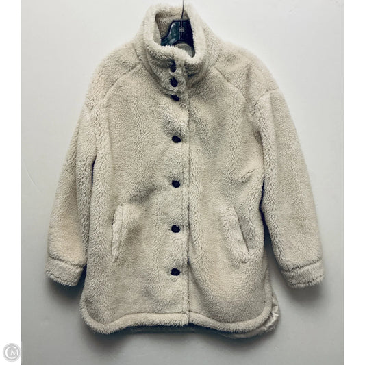 Jacket Faux Fur & Sherpa By Coldwater Creek In White, Size: Mp