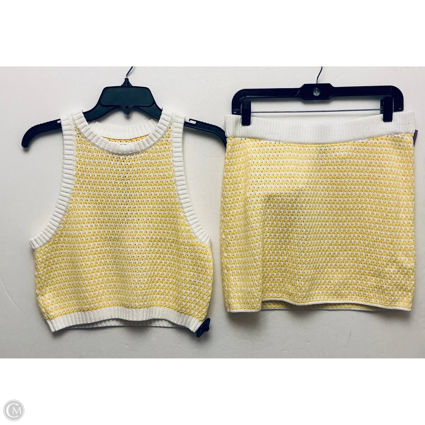 Skirt Set 2pc By Future Collective In Yellow, Size: M