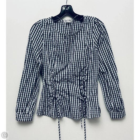 Top Long Sleeve By Clothes Mentor In Plaid Pattern, Size: M